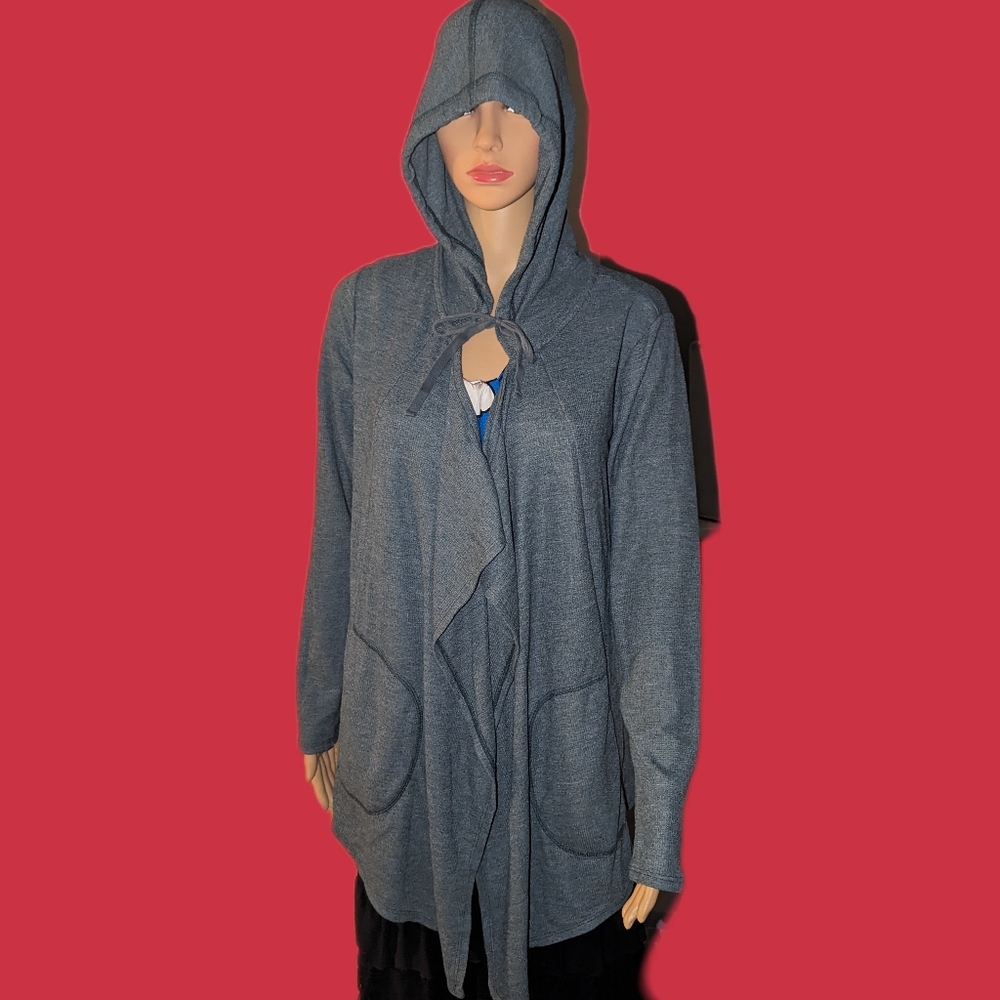 Size small long sleeved grey sweater by Lori Goldstein